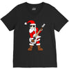 rock star santa claus father christmas V-Neck Tee