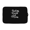 badass feminist cat mom Laptop sleeve