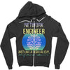 network engineer just like a re   men's Zipper Hoodie