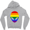 alien lgbt Zipper Hoodie