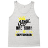 Kings Are Born In September Tank Top