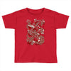 rood en wit Toddler T-shirt