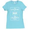 The Legendary Dad World Champion Father Ladies Fitted T-Shirt