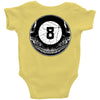 8ball skull Baby Onesie