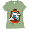 camping Ladies Fitted T-Shirt