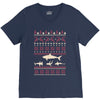 christmas ugly shark V-Neck Tee