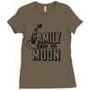 Family Trip To Moon Ladies Fitted T-Shirt