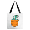 plankton pocket Tote Bags