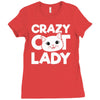 crazy cat lady Ladies Fitted T-Shirt