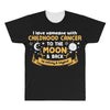 I Love Someone with Childhood Cancer to The Moon and Back to Infinity All Over Men's T-shirt