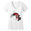 samurai jack and aku yin yang Women's V-Neck T-Shirt