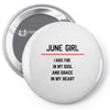 June Girl Pin-back button