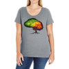 time leaves Ladies Curvy T-Shirt
