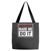 gangster rap made me do it Tote Bags