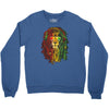 new! men's rasta vibe lion Crewneck Sweatshirt