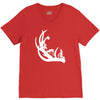 deer antler with buck forest V-Neck Tee