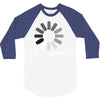 buffering  funny retro loading computer console fashion party 3/4 Sleeve Shirt
