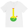 rasta bong water pipe slide insert stem filtered V-Neck Tee