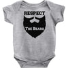 respect the beard Baby Onesie