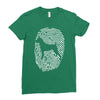 boxer fingerprint Ladies Fitted T-Shirt