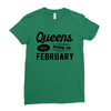 Queens are Born in February Ladies Fitted T-Shirt