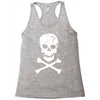skull and crossbones pirate neon Racerback Tank