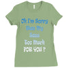 oh i'm sorry was my sass too much Ladies Fitted T-Shirt