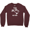 fear no fish bone skeleton Crewneck Sweatshirt