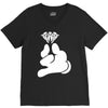 cartoon hands holding diamond V-Neck Tee