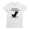 mom says Ladies Fitted T-Shirt