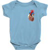 realistic human heart Baby Bodysuit