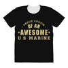 proud cousin of an awesome u.s marine All Over Women's T-shirt