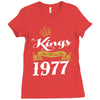 kings are born in 1977 Ladies Fitted T-Shirt