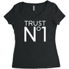 trust no Women's Triblend Scoop T-shirt