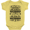 Real Kings Are Born On December 30 Baby Onesie