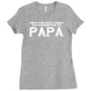 only best dads get promoted to papa Ladies Fitted T-Shirt