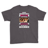 Never Underestimate A Man Who Watches Friends And Was Born in December Youth Tee