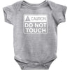 do not touch the belly maternity Baby Onesie