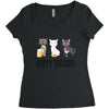 happy meowr Women's Triblend Scoop T-shirt