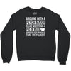 arguing with a psych major Crewneck Sweatshirt