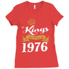 kings are born in 1976 Ladies Fitted T-Shirt