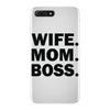 wife mom boss iPhone 7 Plus Case