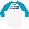 i am with harambe 3/4 Sleeve Shirt