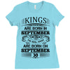 Real Kings Are Born On September 30 Ladies Fitted T-Shirt