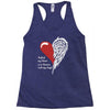 half of my heart is in heaven with my angel Racerback Tank