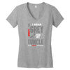 I Wear Grey For My Uncle (Brain Cancer Awareness) Women's V-Neck T-Shirt