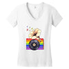 Ceremony of Love with Rainbow Colors Women's V-Neck T-Shirt