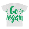 go vegan All Over Men's T-shirt