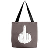 middle finger Tote Bags
