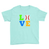 love baseball neon rhinestuds Youth Tee